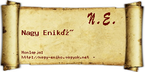 Nagy Enikő névjegykártya